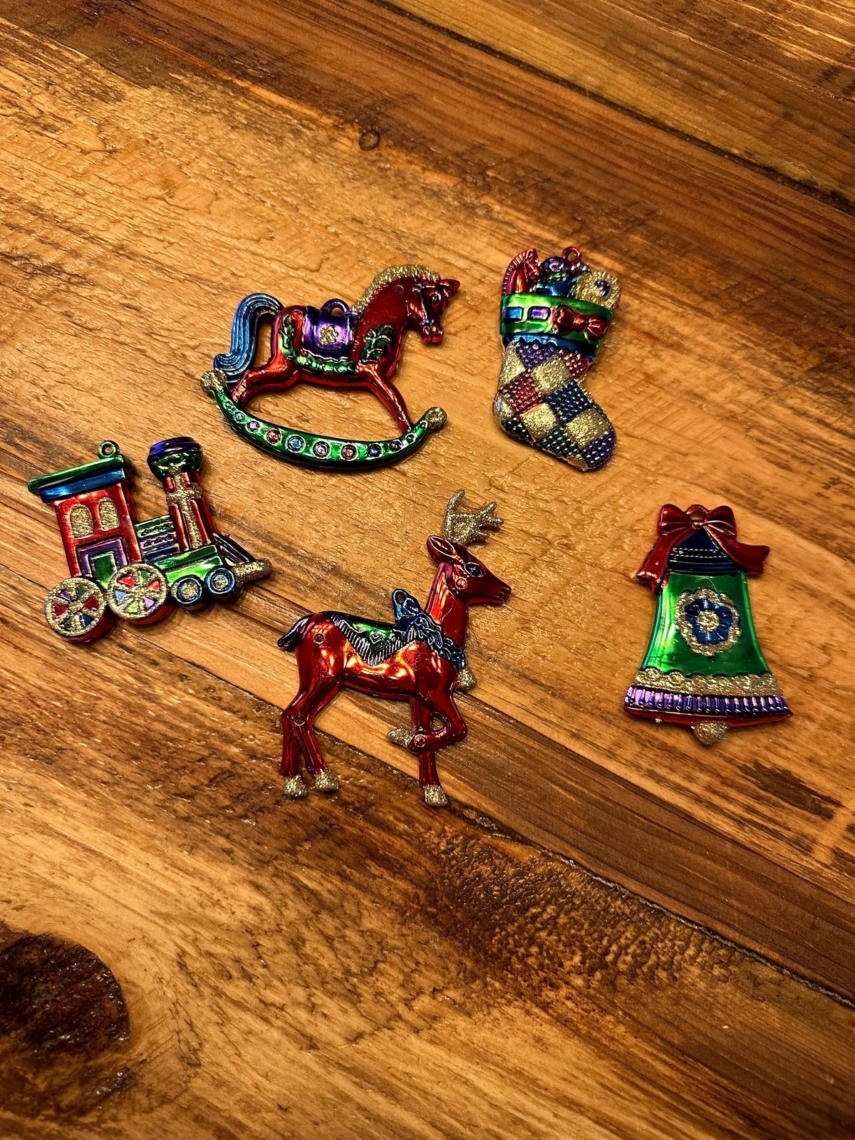 Set of 5 Vintage Christmas ornaments