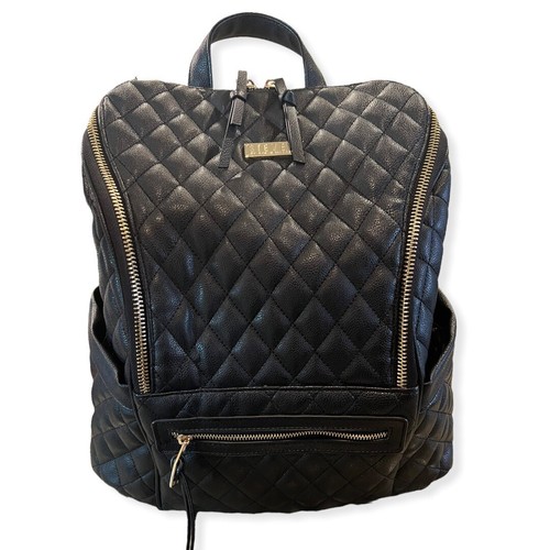Faux Leather backpack diaper bag 