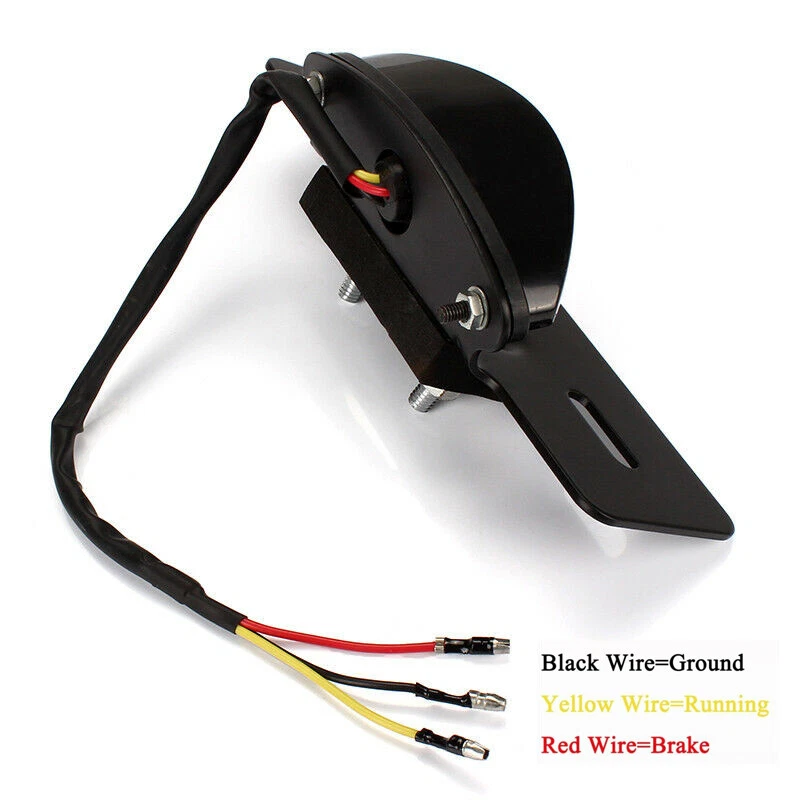 Luz trasera de freno LED señal de giro montaje de matrícula para ATV scooter moto de tierra A Foto 4 de 4