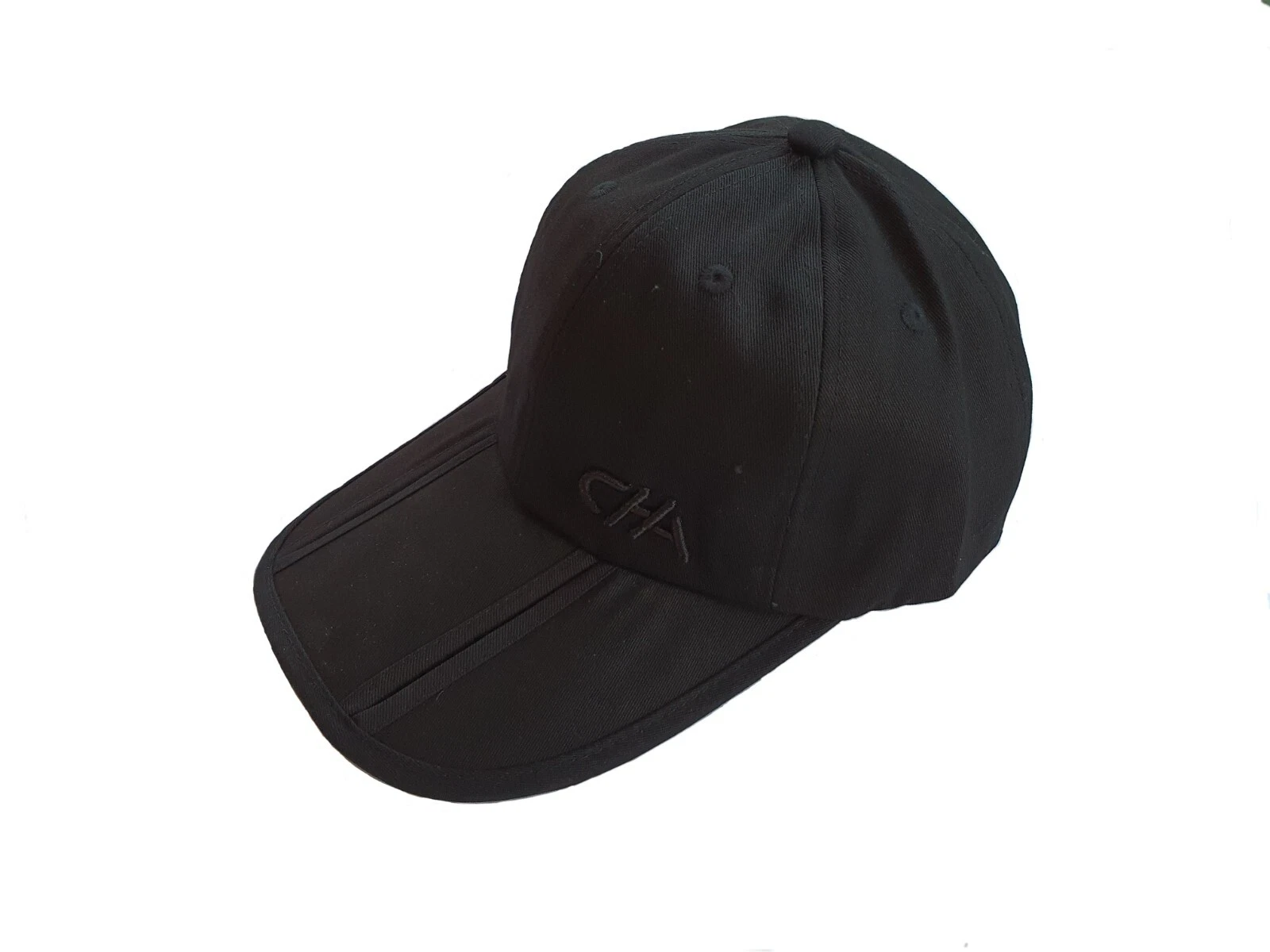 Baseball cap with pockets, black, unique