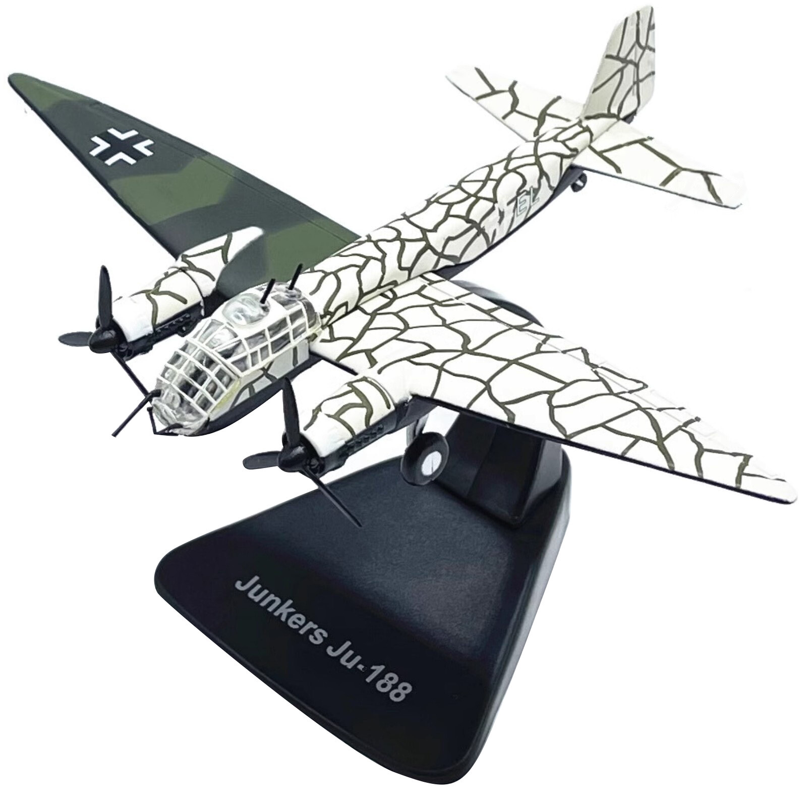 11cm Diecast 1/144 WWII German Junkers Ju-188 Bomber Fighter Model Xmas Gift