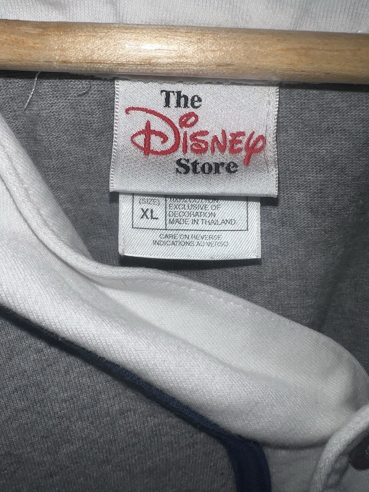 Vintage 90s Retro Disney Store Tigger Gray Colored Baseball Jersey Size XL