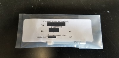 NEW!! Waters HPLC Syringe, 100ul, HP, Brushing p/n: 410006228