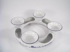 Leuchter 4er Teelicht Triptis Zwiebelmuster Porzellan