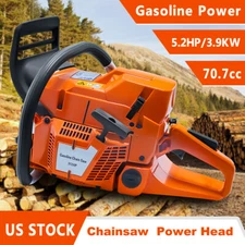 For Husqvarna 372XP Chainsaw Power Head 70.7cc Top Handle Fit 24/28in Bar Chain