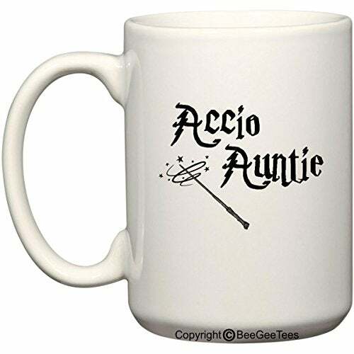 Accio Auntie Funny Wizard Inspired Coffee Mug or Tea Cup Wizards
