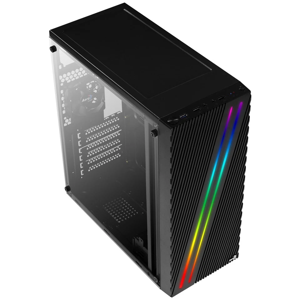 4718009158573 Aerocool Streak Midi Tower Black Aerocool - Image 4 of 4