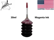 30ml Ink Jet Magenta Ink Easy Refill Squeeze Bottle Non Toxic Universal Epson 