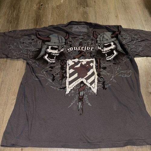 Y2K Warrior International MMA Shirt AOP Tee 2XL Grunge Gothic All Over Print - Picture 2 of 4