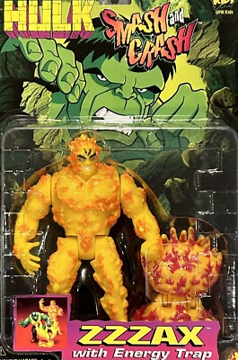 ToyBiz Marvel The Incredible Hulk Smash Crash Zzzax W/ Energy Trap