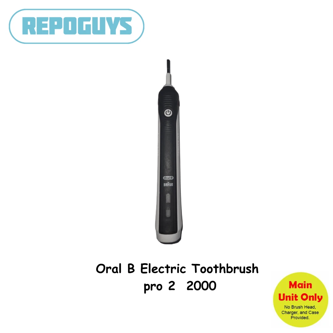 Genuine Braun Oral B Pro 2000 Electric Toothbrush Type 3756 Black Body Only