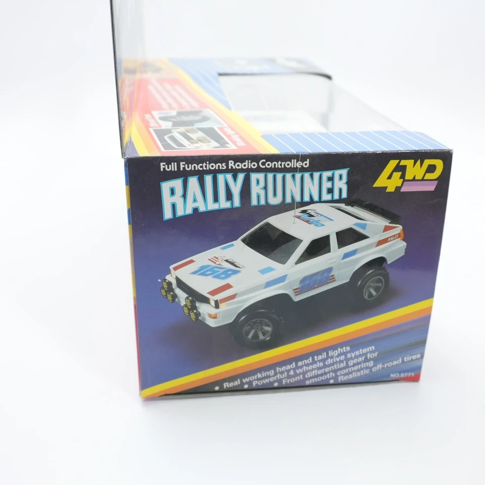 NEW Vintage Rally Runner 4wd RC Car Radio Controlled Shack White 90's Old School - Image 3 of 4