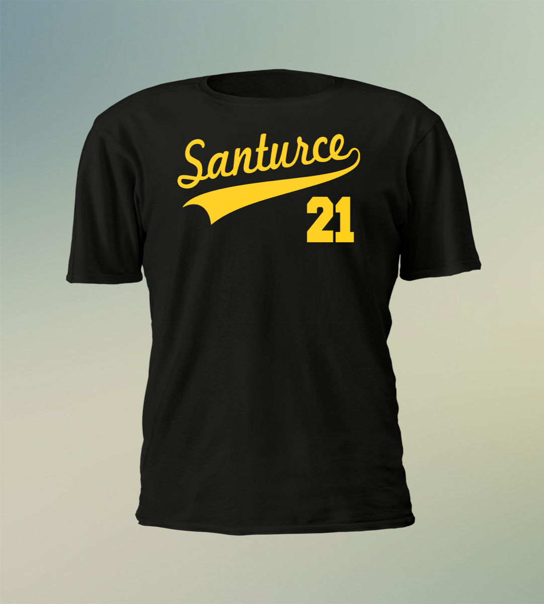 SANTURCE 21 ROBERTO CLEMENTE T-SHIRT PUERTO RICO SHORT SLEEVE