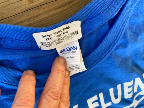 Mens T-Shirt I Speak Fluent Movie Quotes Blue White Cotton Gildan 3XL Lovers - Picture 4 of 6