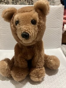 Vintage 1976 R Dakin Golden Bear 9 In Bean Filled Plush Bear Cub Stuffed Toy