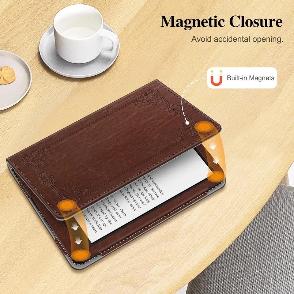 Funda para Kindle Paperwhite de 7"/6,8" (12ª/11ª generación) estilo libro cubierta tipo folio Foto 4 de 4