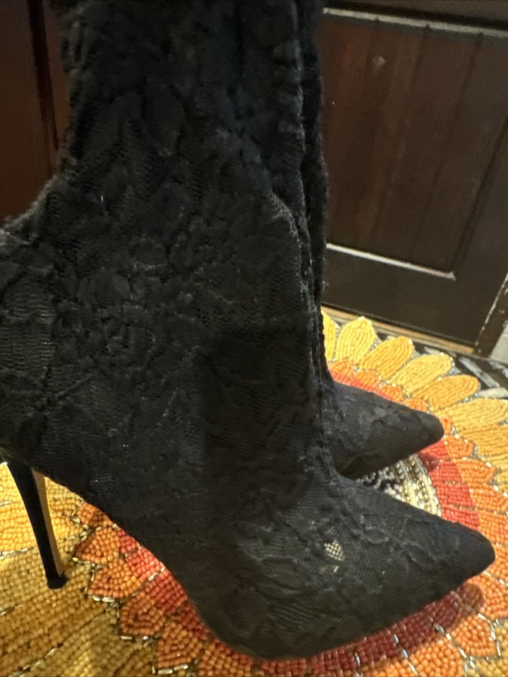 zapatos medias guipur mujer Foto 3 de 4