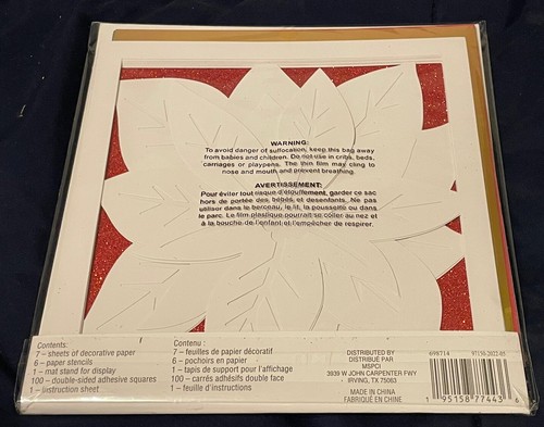 Lot 3 Brand New Recollections - Paper Layering- Christmas - Holiday - Craft Kit - Picture 8 of 9