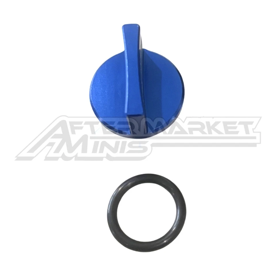 Yamaha PW 50 recambio Minis Billet aluminio tapa de llenado de aceite AZUL Foto 3 de 4