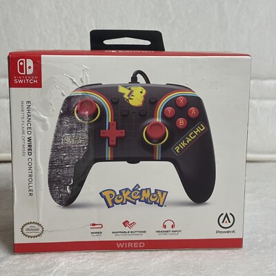 New Power A Nintendo Switch Enhanced Wired Controller Pokemon Pikachu Sealed