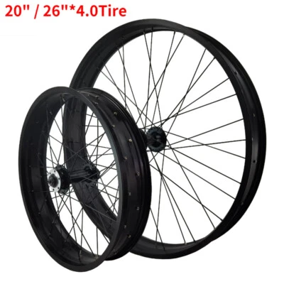 20in/26 " 4.0 Reifen Mountainbike Fat Fahrrad Rad Strand / Elektrisch Vorderrad - Bild 1 von 4