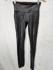 Spanx Size Small Women's Faux Leather Leggings Black Pull On