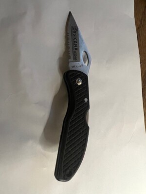 Maxam Falcon VII Lockback Folding Pocket Knife with Black Leymar Handle 24