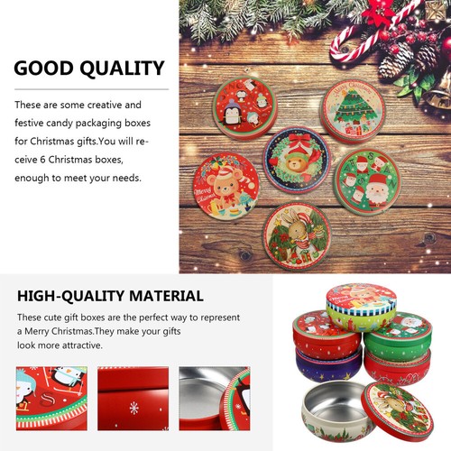 6 Pcs Candy Biscuit Christmas Cookies Container for Gift Giving Box eBay