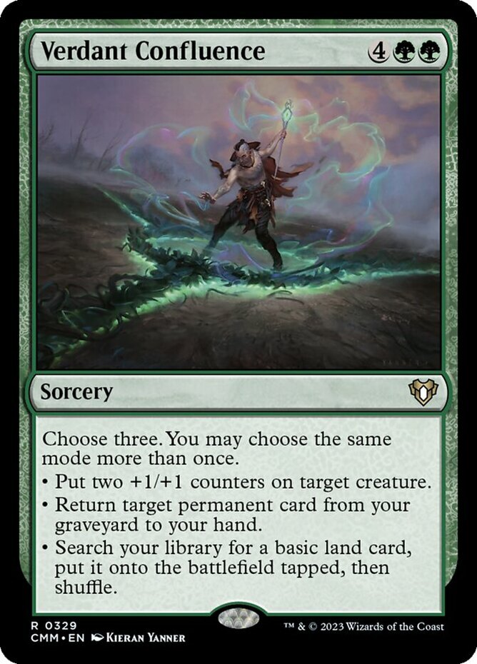 x1 Verdant Confluence R MTG Commander Masters M/NM, English