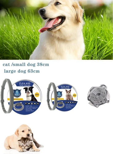 Collar Anti Pulgas y Garrapatas Anti Insectos para Mascotas Gatos Perro 8 Meses Protección - Imagen 7 de 21