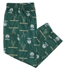 MILWAUKEE BUCKS NBA TEAM APPAREL YOUTH PAJAMAS PANTS Size 10