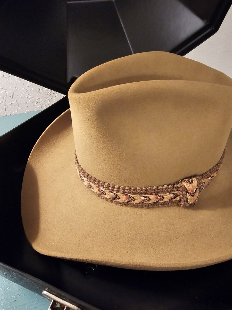 Vintage Stetson Hat Size 7 W/Original Vintage Hardcase-Tan Vintage Stetson Hat Size 7 W/Original Vintage Hardcase-Tan