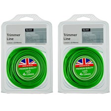 2 x 2mm 20m Line Spool Refill Replacement for MCCULLOCH Strimmer Trimmer 0.33 per metre