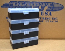 4 x Plastic Ammo Box BERRY'S 50 Round, 44 Special/44 Mag/45LC #407