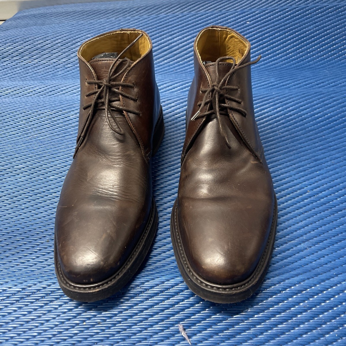 Sebago Chukka Boots Men's Size Lace Up Brown Leather Boot Made