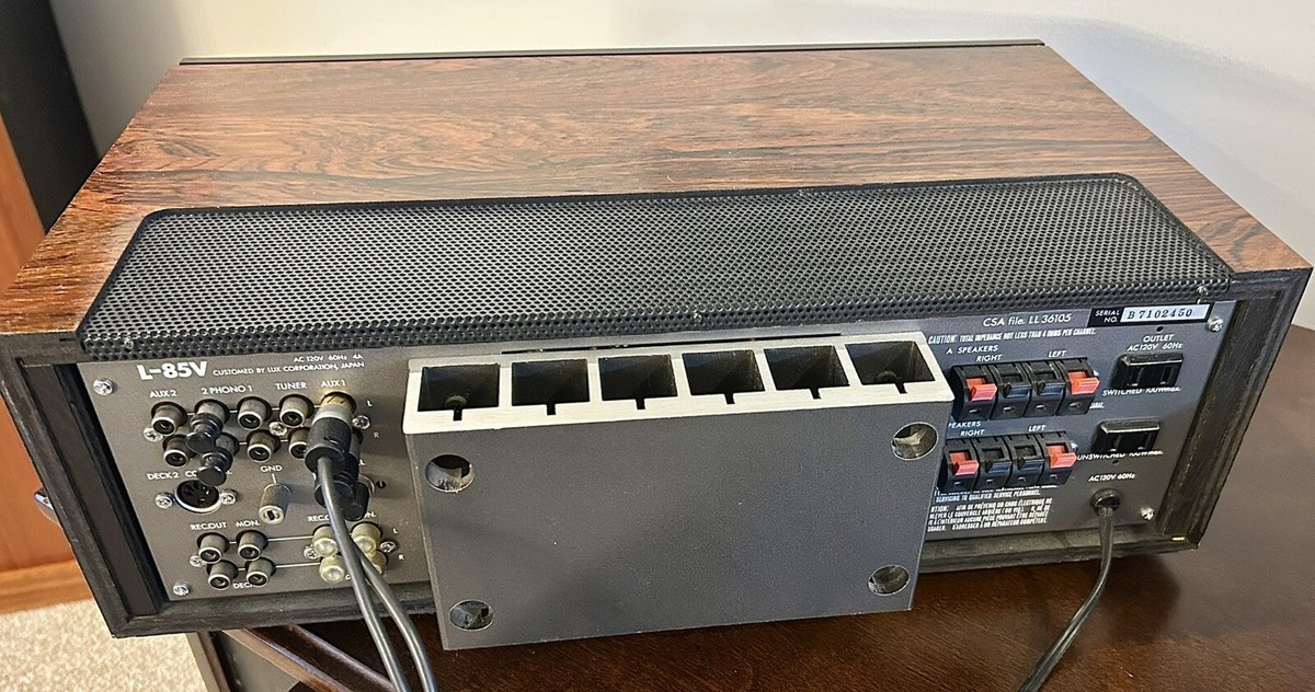 Luxman L-85V Integrated Amplifier - Complete Tech Checkup