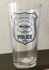 2019 HARD ROCK CAFE WASHINGTON DC POLICE WEEK BADGE 20 OZ PINT GLASS