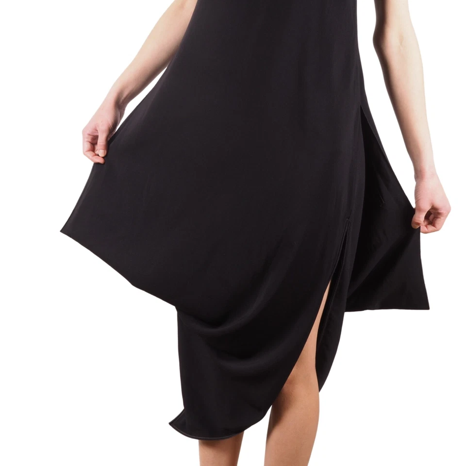 Vestido Marithe Francois Girbaud Vintage Para Mujer Negro Avantgarde Talla IT 44 FR 38 Foto 2 de 4