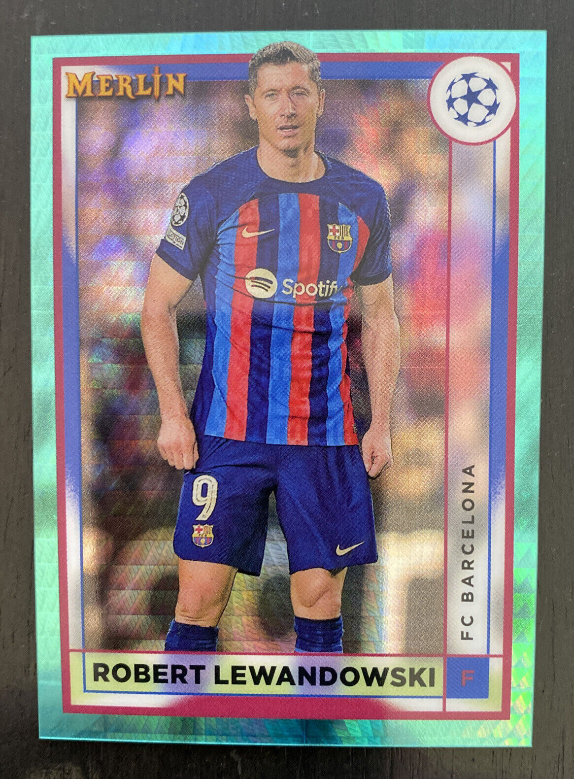 2023 Topps Chrome ROBERT LEWANDOWSKI #G-6 UEFA Champions League