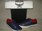 100% AUTHENTIC NEW MEN MCM BLUE VISETOS LOGO MILANO LOW TOP SNEAKERS EU 44/US 11 — photo 6