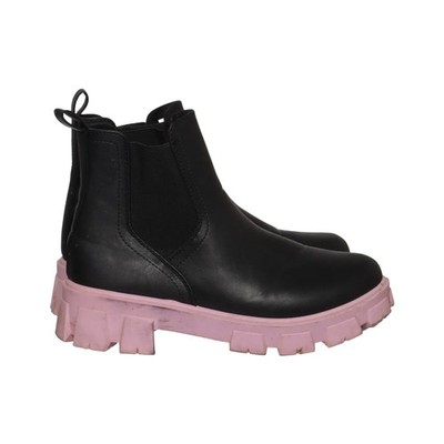 House, Chelsea Boots, Größe: 38, Schwarz/Pink, Polyester, Damen #lBM