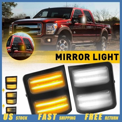 Switchback Dynamic Side Signal Mirror Light For 2008-16 Ford F250 F450 F350 F550