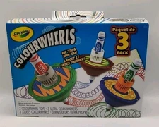 Crayola Colourwhirls Spin Art Set Toy with 3 Washable Markers