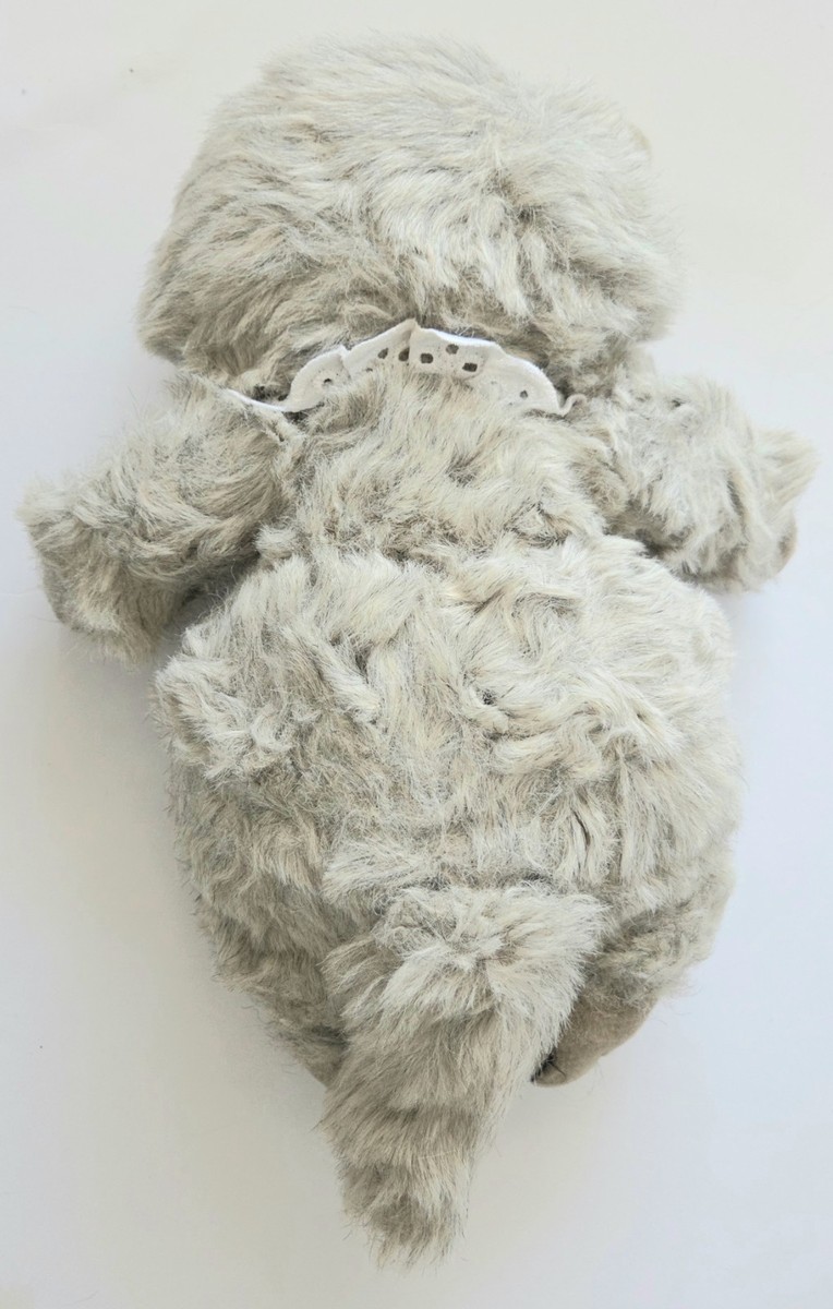 VINTAGE EDEN BEATRIX POTTER TOM CAT GRAY PLUSH WITH BLUE VELVETEEN