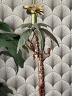 Vintage Frederick Cooper Tropical Tiki Jungle Palm Tree Monkey Metal Table Lamp — photo 7