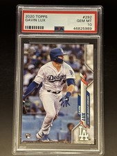 2020 Topps Baseball MLB #292 Gavin Lux Rookie Card RC PSA 10. rookie card picture