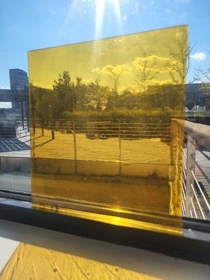 Lamberts Med Amber Handmade Glass 11''X10.5''