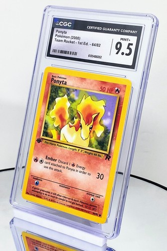 Ponyta (1st Edition) graded CGC 9.5 for sale on eBay