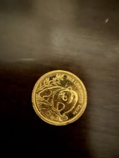 1990 1/20 OZ. CHINA GOLD PANDA 5 YUAN CHINESE COIN Bullion