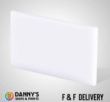 White Opal Acrylic Perspex Plastic Sheet Cut to Size Panel
